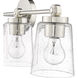 Lauryn 4 Light 30.5 inch Polished Nickel Vanity Light Wall Light